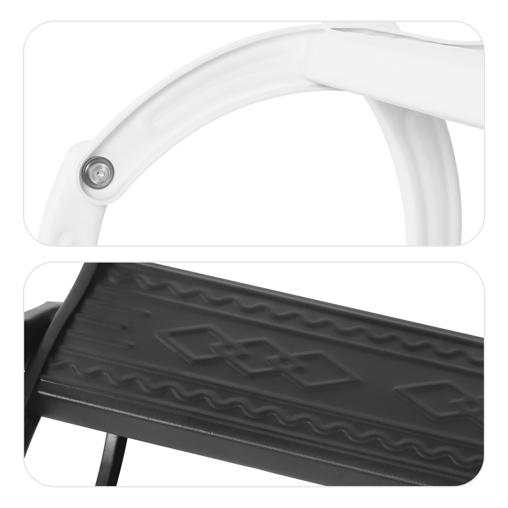 7-Steps Wall Mounted Folding Ladder, Telescoping Step Ladders for villas/attics
