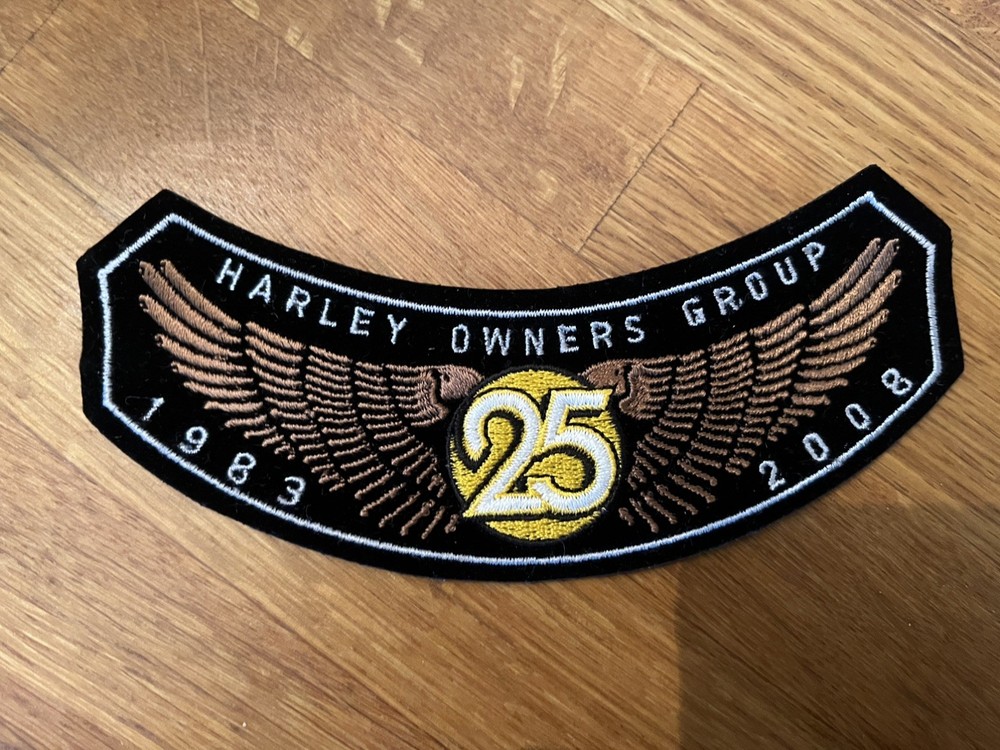 Official 2008 25 Years Anniversary  Harley Davidson Owners Group HOG Patch