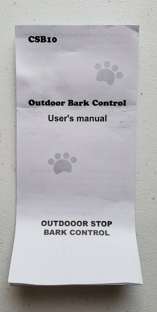 VOOCO CSB10 Ultrasonic Sonic Anti Barking Device