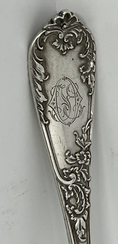 1897 David Anderson 830 Silver Cake Pie Server Oslo Norwegian Baroque 10”