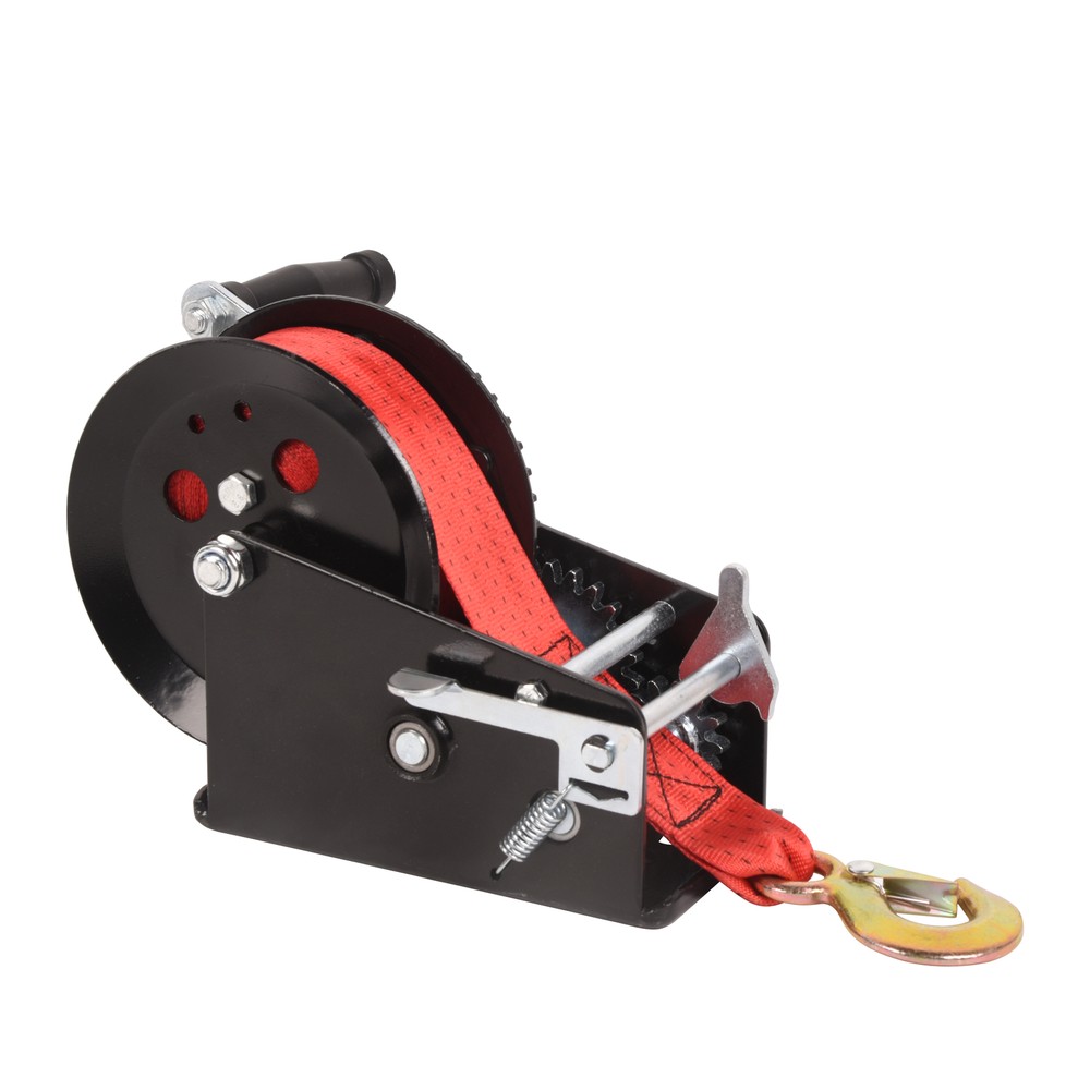 3500lbs Capacity Boat Trailer Winch Heavy Duty Hand Winch w/33ft Polyester Strap