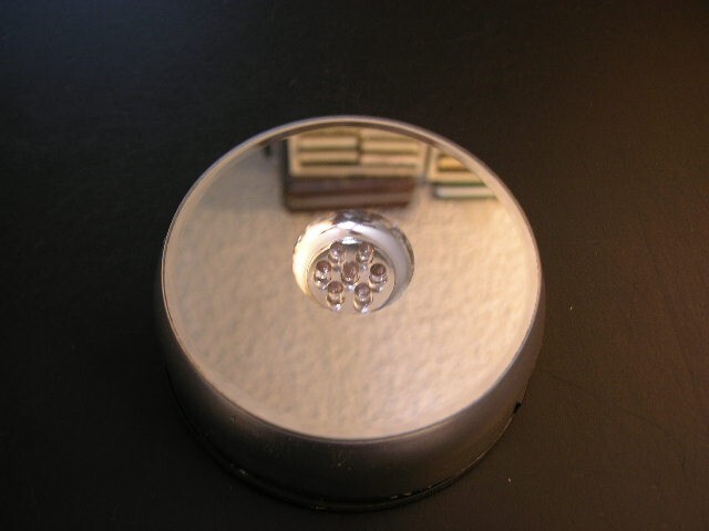 Lighted display mirror turntable 4" 7 LED lights ac-dc free priority shipping