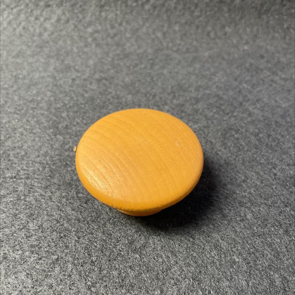 1-1/2" Large Wood Knob Tan