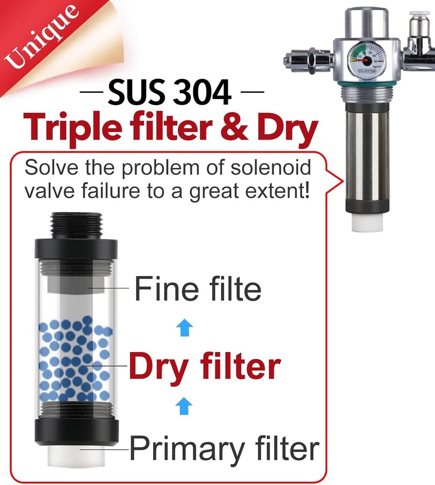 Aquarium CO2 Generator Kit Double Pressurization Enhanced Version Max for 400...