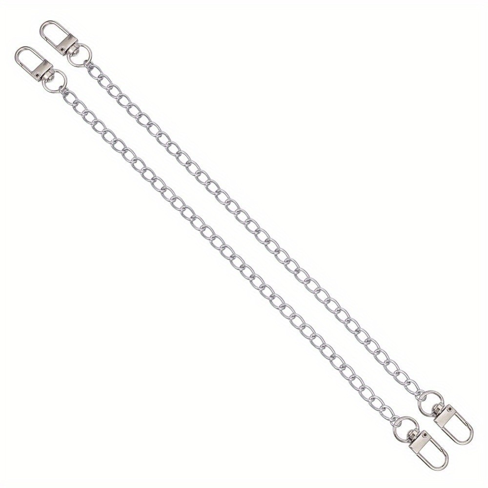 1set 4pcs 4 styles Oxidation Aluminum Curb Chains bag Extender Chains with