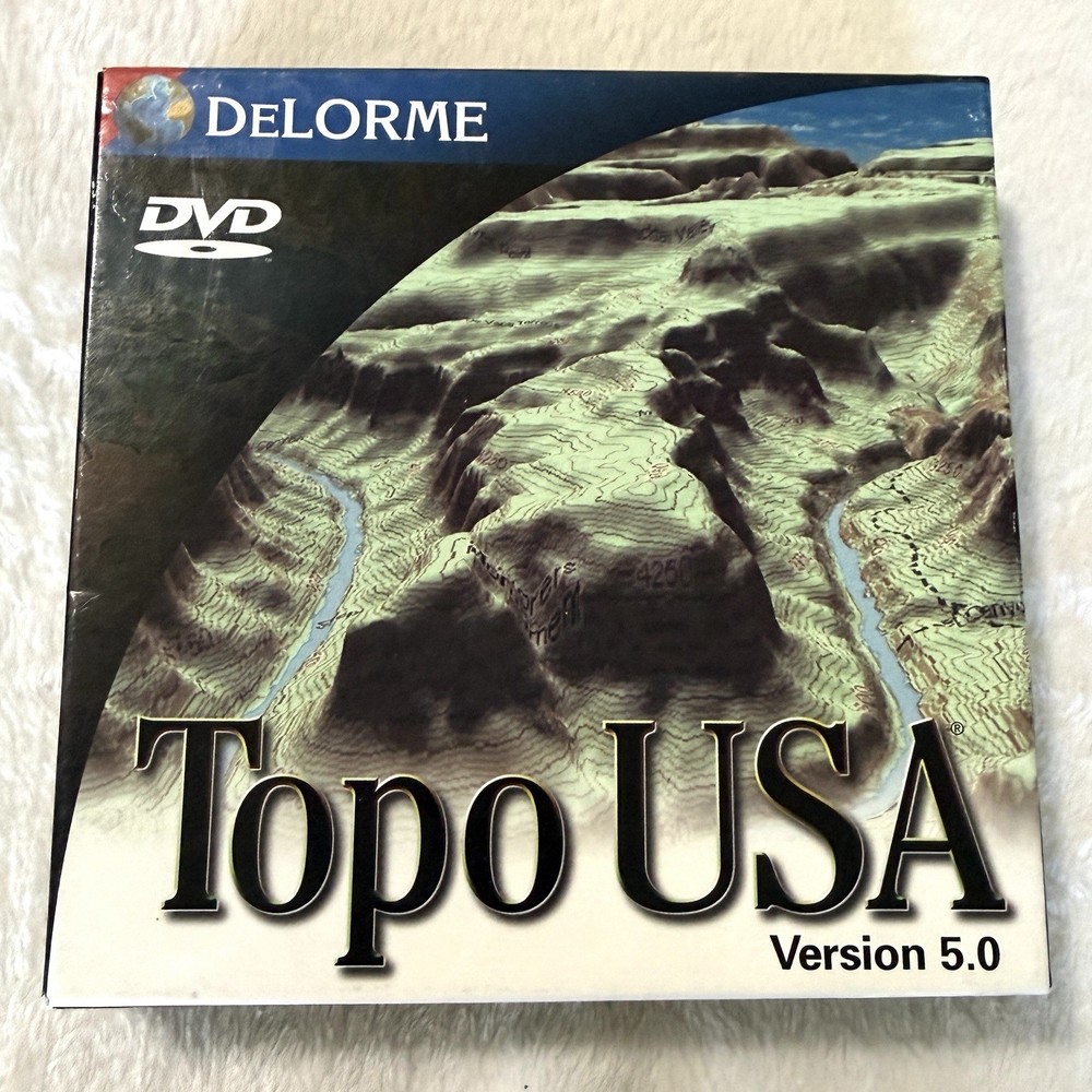 Delorme Mapping PC Software Topo USA Version 5.0 CD-Rom