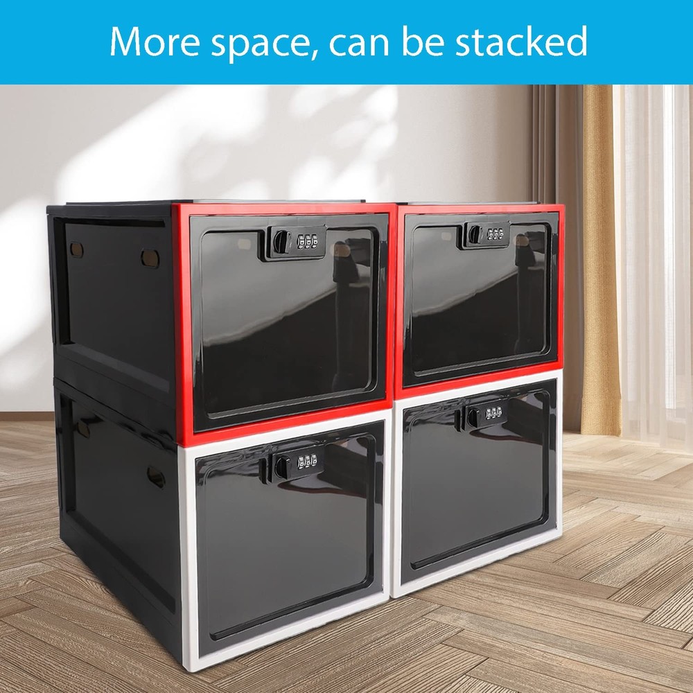 Medicine Lock Box with Combination Lock, Large Medication Lock Box with Code,...