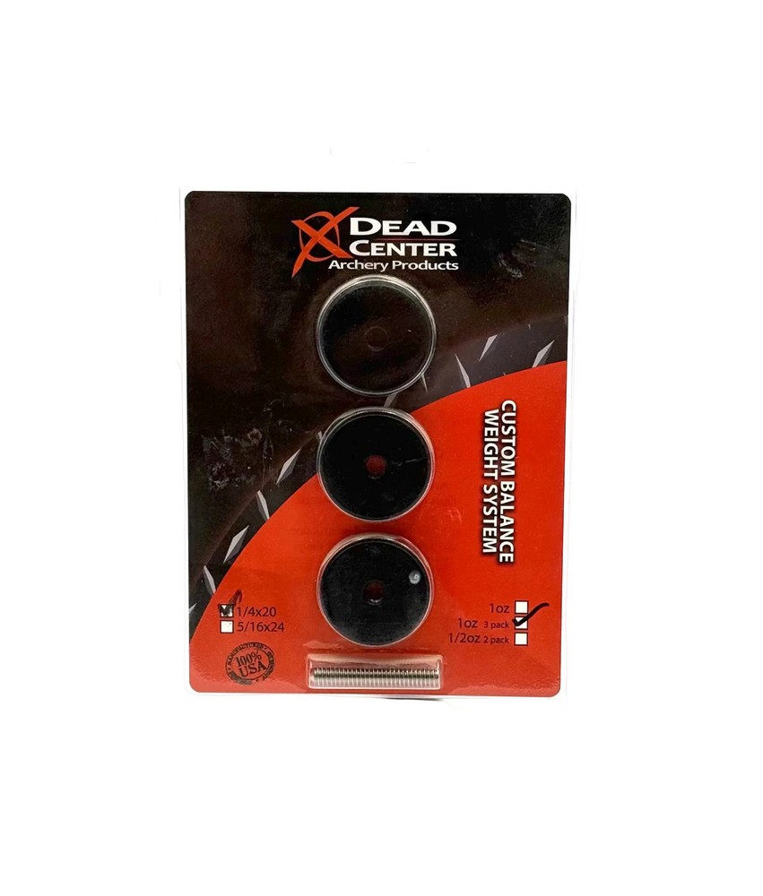 Weight System - 1oz 1/4x20 - 3pk Matte Black