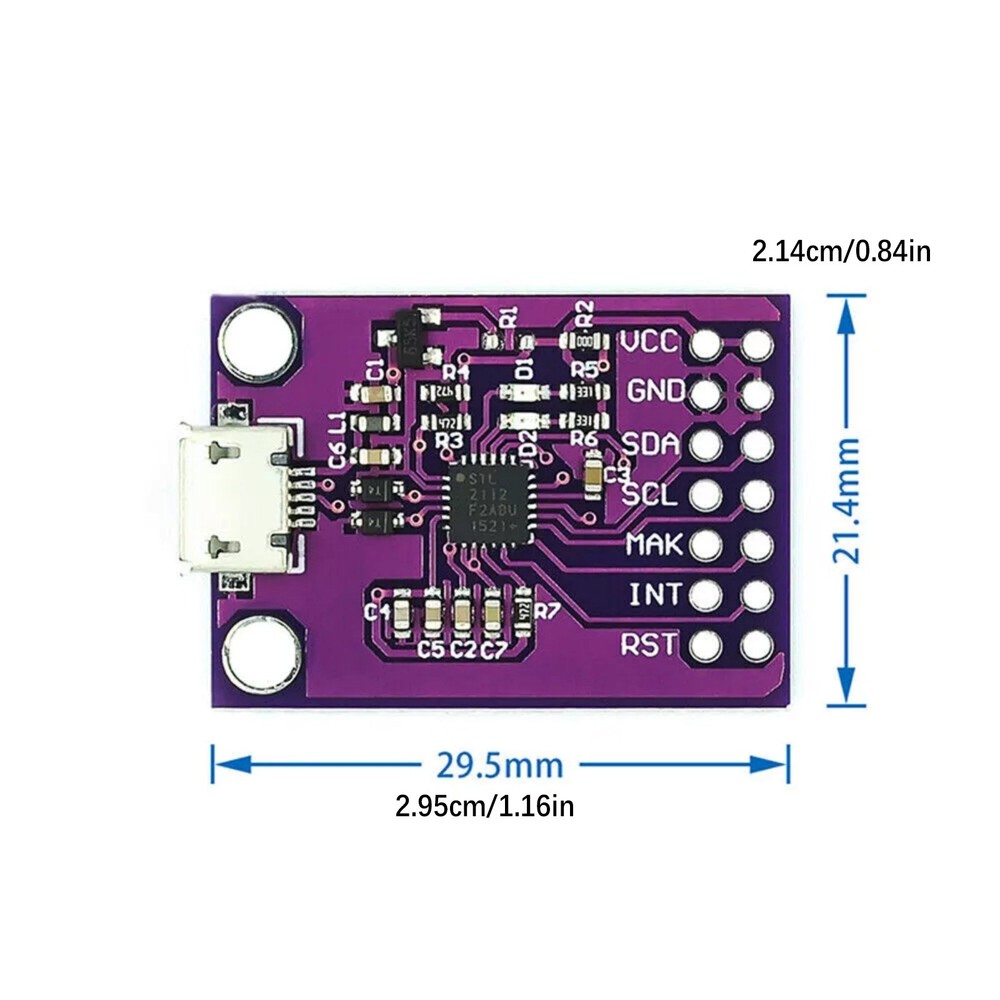 1Pc CP2112 Debug Board USB to I2C Communication Module Smbus Bridge Controller