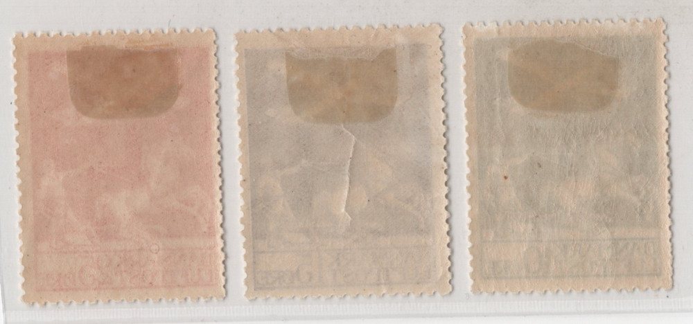 DENMARK 1925 AIR MAIL SCOTT #C1-C3 MINT HINGED VERY FINE