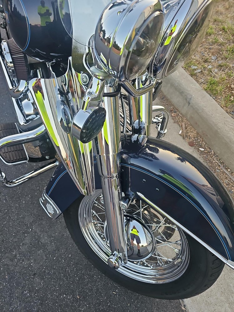 Front Fork Mount Wind Deflectors For Harley Heritage Softail Slim 1995-2023