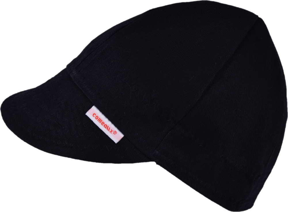NWT Comeaux Caps Welders Welding hats solid black One Size Fits Most Reversible