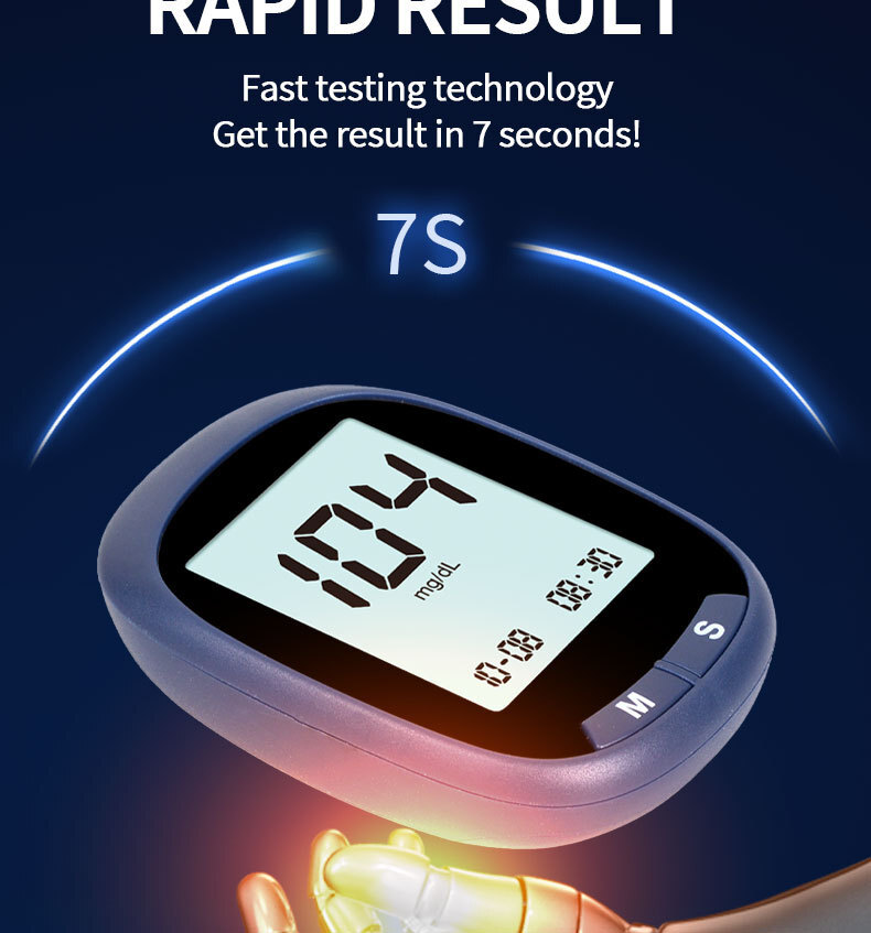 Blood Glucose Test 50 Test Strips 50 LancetsTravel Case for Diabetes Testing zza