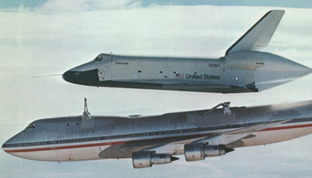 Launching Space Shuttle Enterprise 747 Separation 8x10 Edwards AFB Flight Test