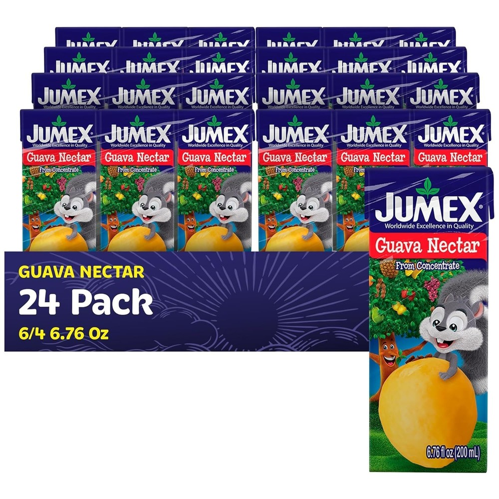 Kids Guava Nectar Juice Boxes - Convenient & Delicious 24 Pack for School