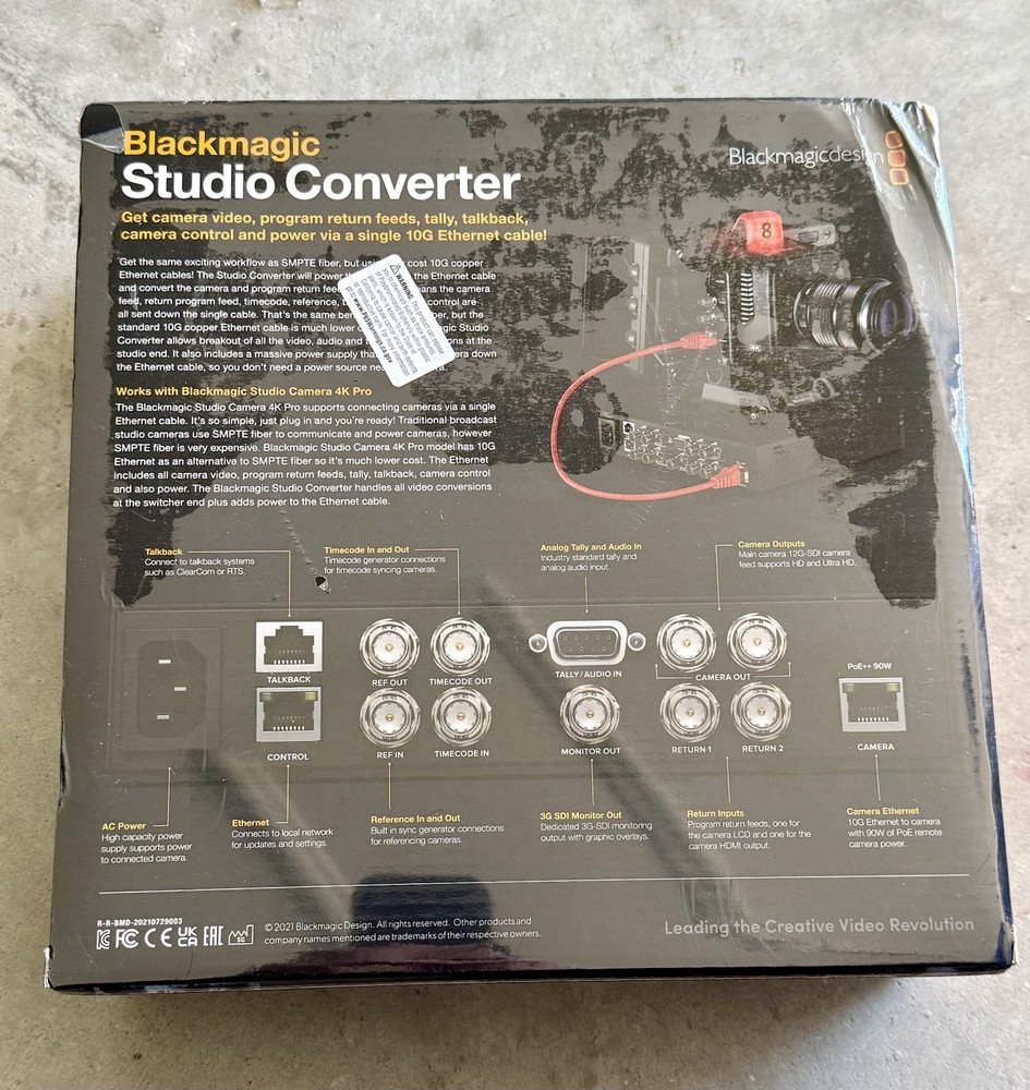 BLACKMAGIC DESIGN STUDIO CONVERTER – NEW – ORIGINAL BOX