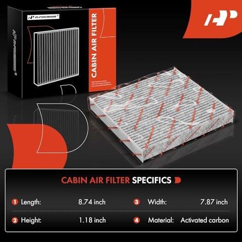2 Pack Cabin Air Filter with Activated Carbon Compatible with Lexus Models -