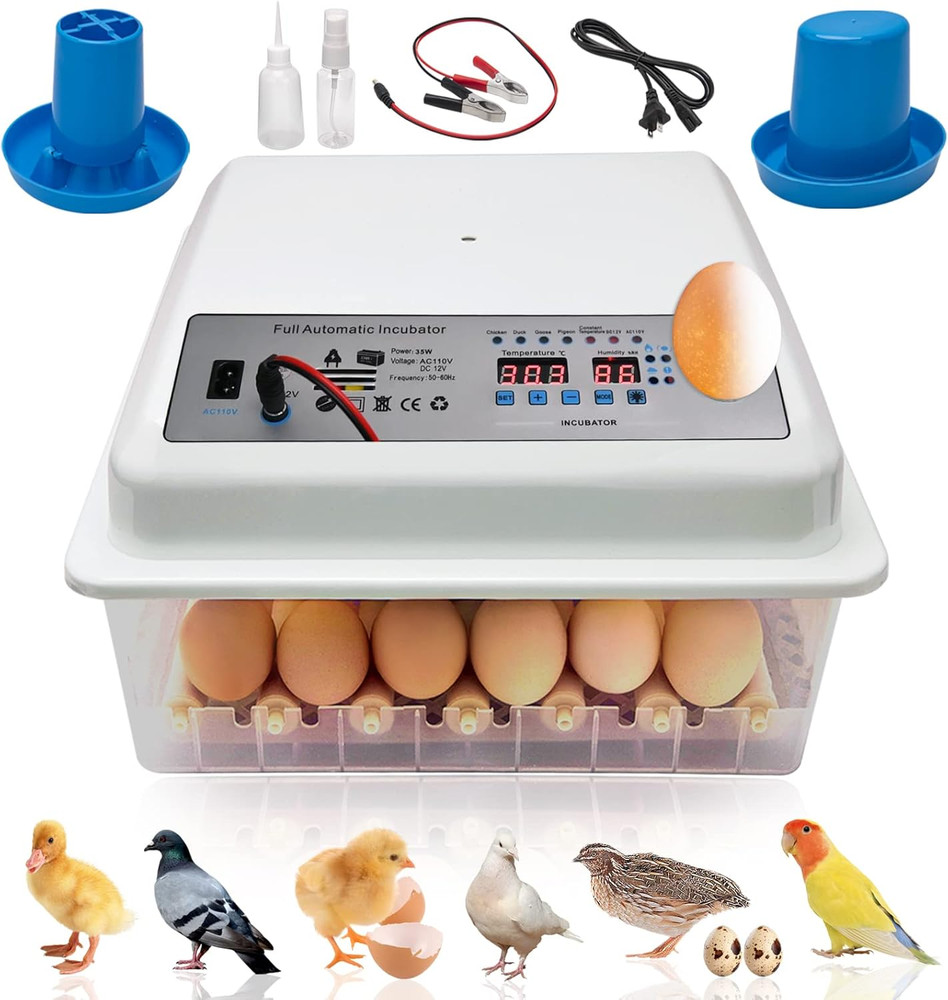 Incubators for Hatching Eggs, Egg Incubator with Automatic Egg Turning and Humid