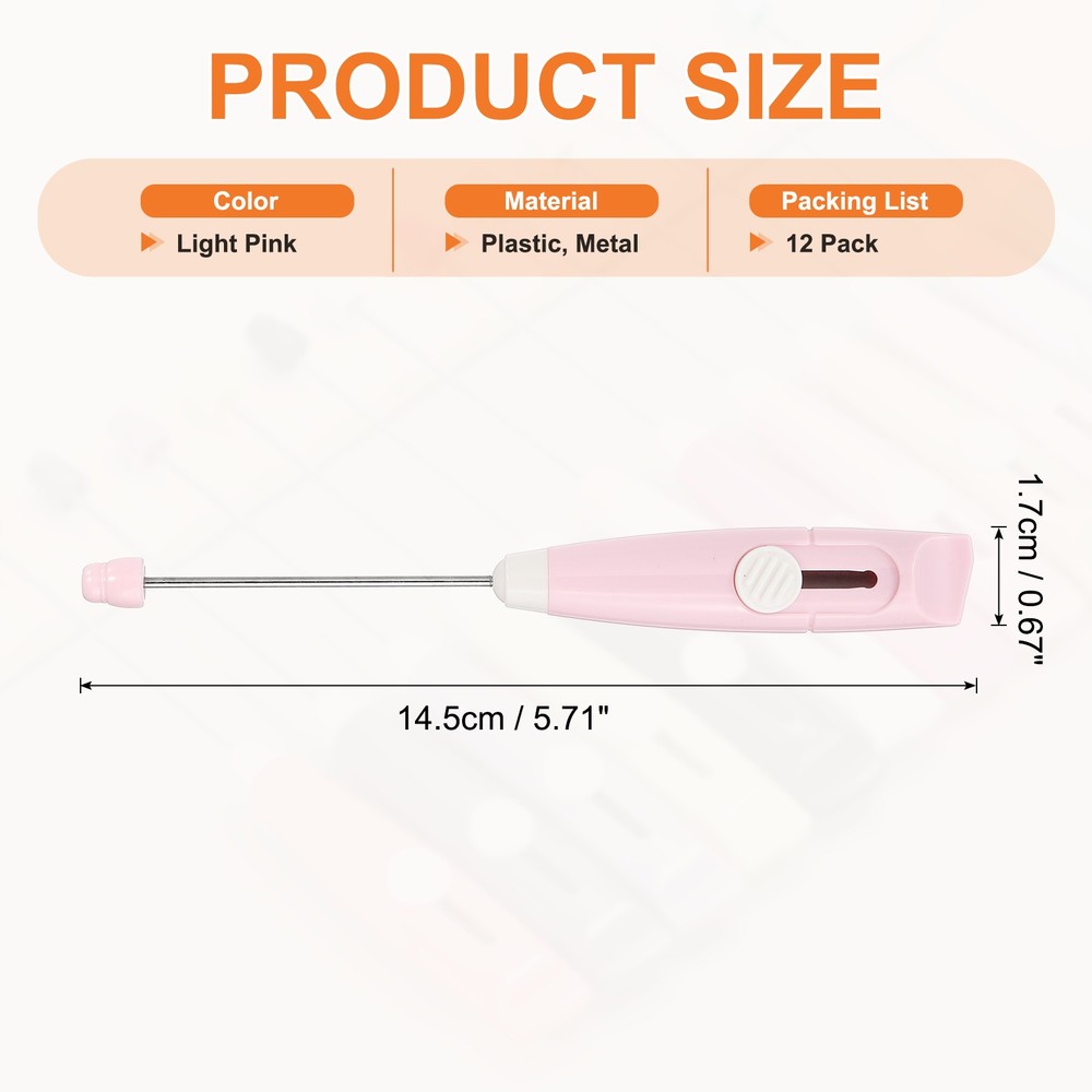 12 Pack Beadable Letter Opener Blanks, Light Pink