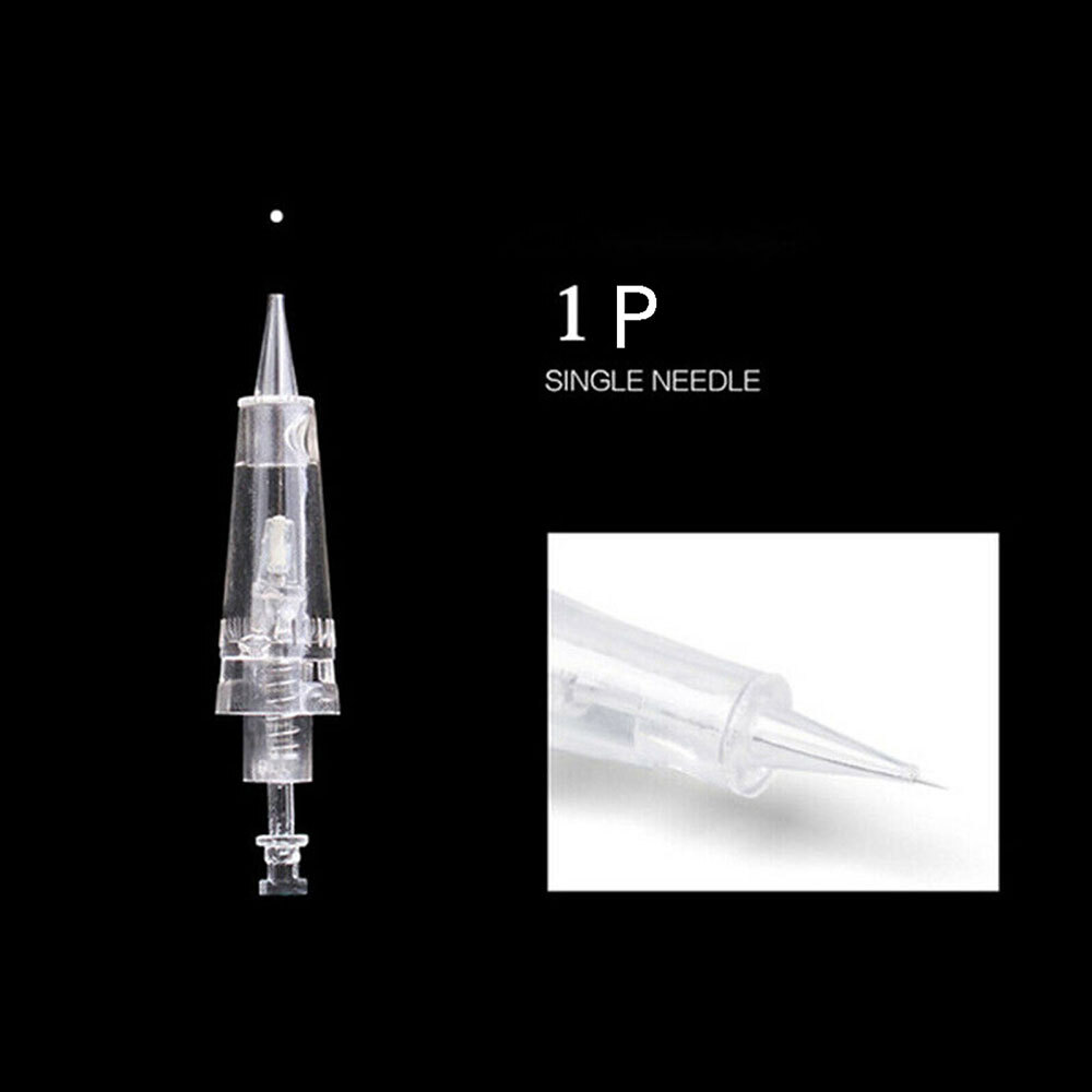 50PC Tattoo Cartridge Needle Permanent Makeup Eyebrow Needle for PMU Brows Lips