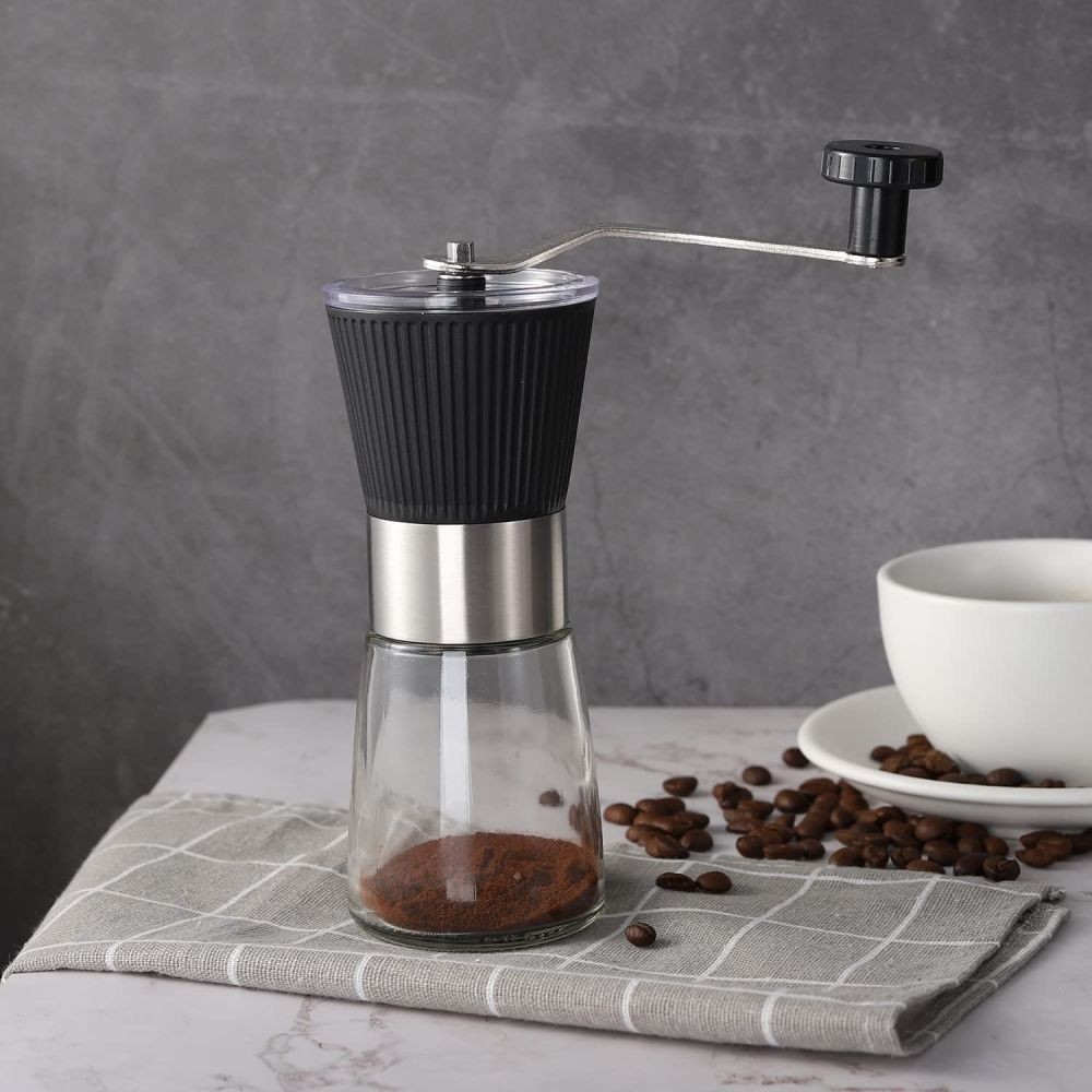 160ML Manual Coffee Grinder Hand Grinder Coffee Mill with Adjustable Conical
