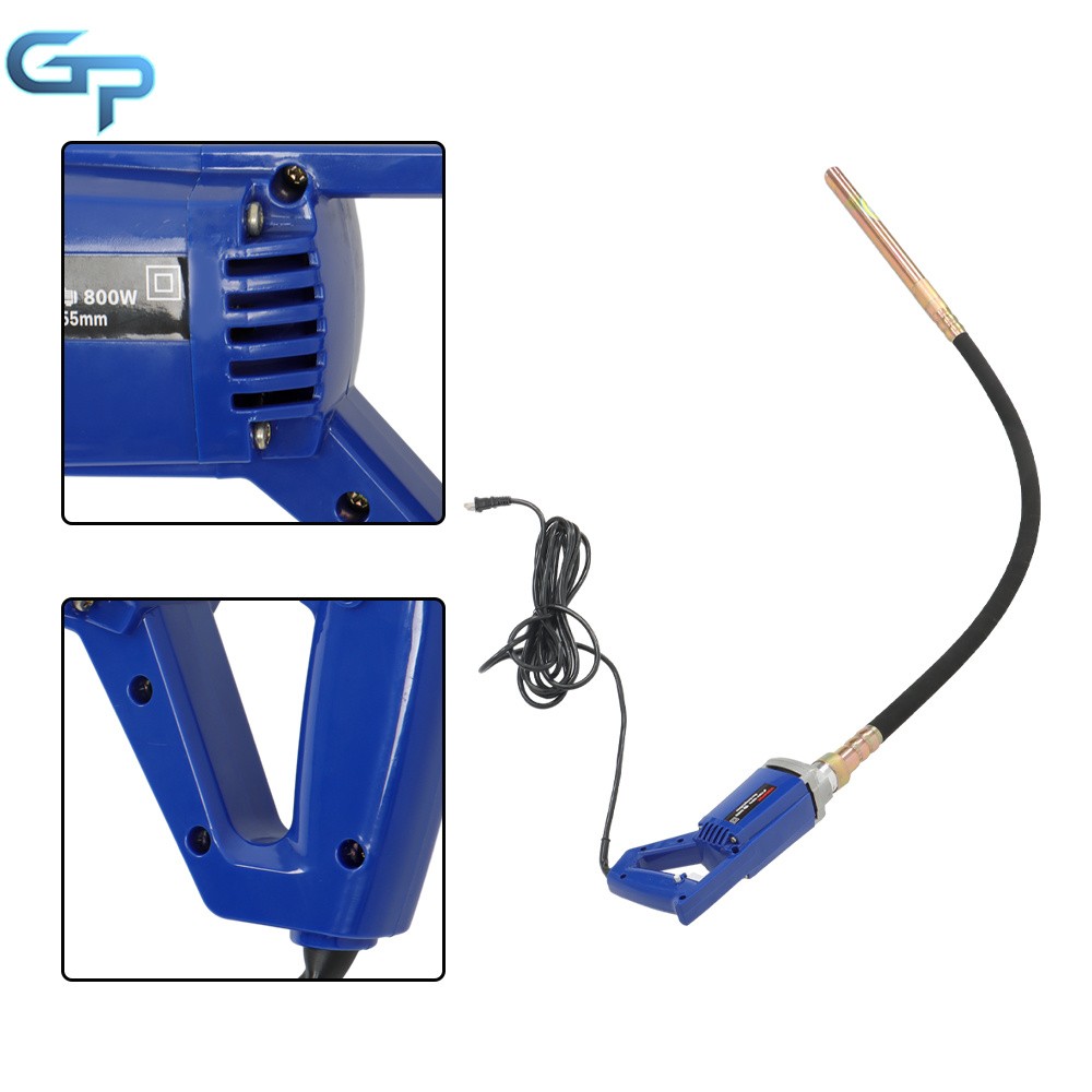 Blue 1500W Electric Concrete Vibrator Handheld For Concrete Construction Tool