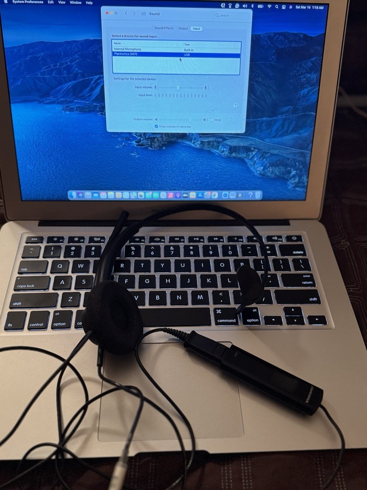 Plantronics EncorePro Mono Headset Quick Disconnect + DA70 Audio Adapter