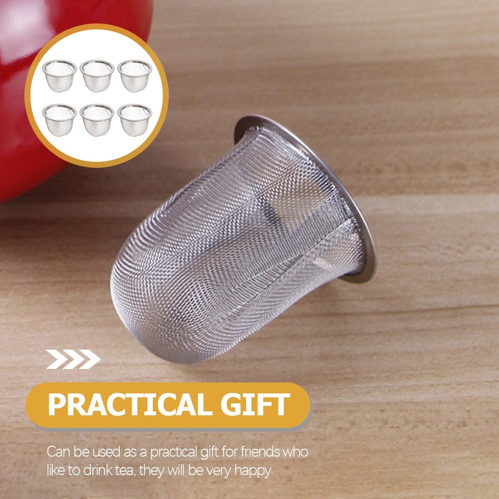 4 Pcs Pot Strainer Stainless Steel Tea Filter Teapot Replaceable Mesh Strainers