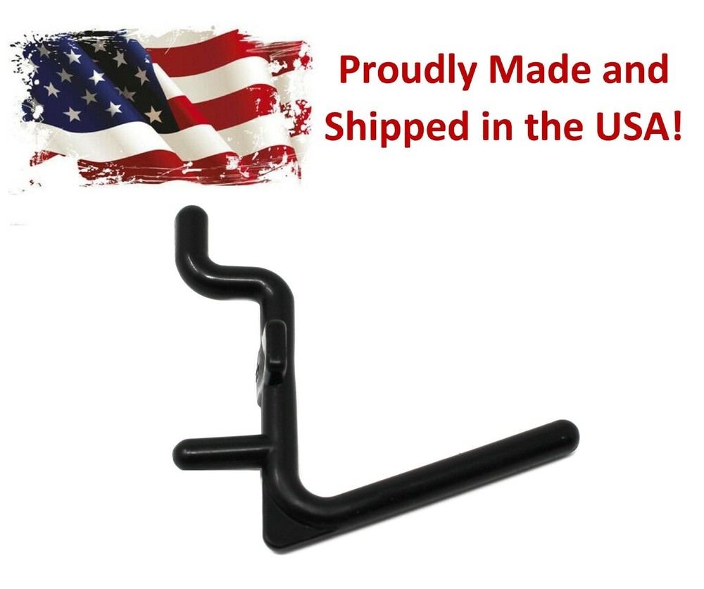 Plastic Black L Hook Peg Board Hook Kit Tool Storage Craft Hooks Pick A Pack