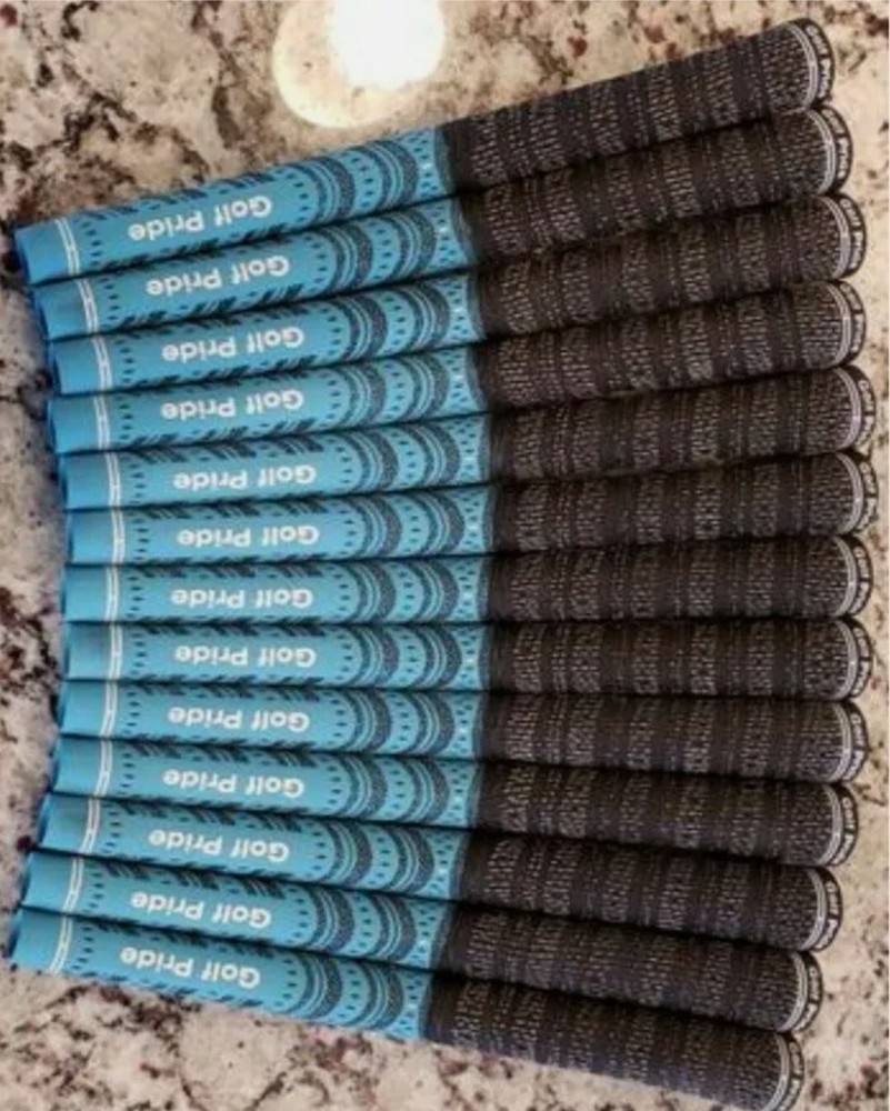 NEW RARE 13 Golf Pride New Decade Multi-Compound Midsize Golf Grips Light Blue