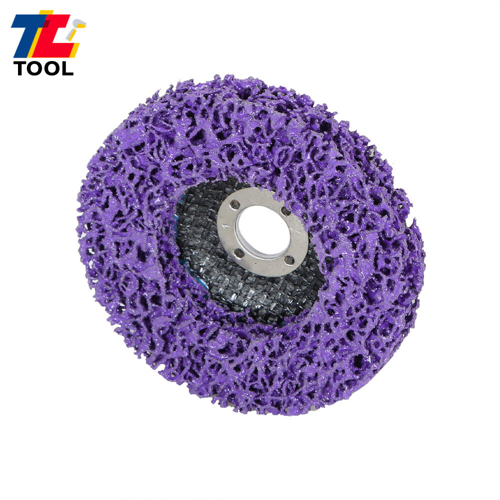 10-Pack 4" x 5/8" Strip Discs Stripping Wheel For Angle Grinders Purple