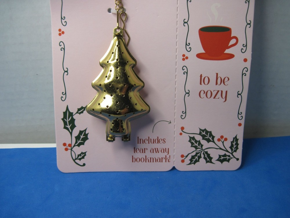 Zinc Plated [metal] Tree shape Tea Strainer Infuser with Chain
