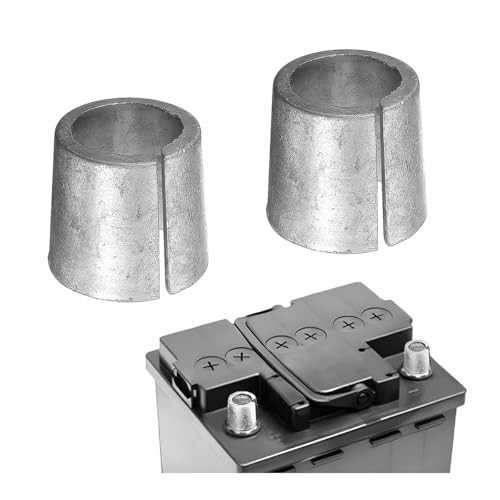 2PCS Car Battery Post Terminal Shims, Lead Automobile Anode Cathode Sleeves,