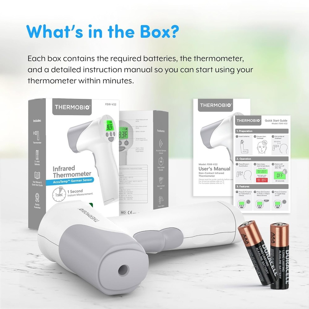 FSA-HSA Eligible Forehead Thermometer - Touchless & Accurate
