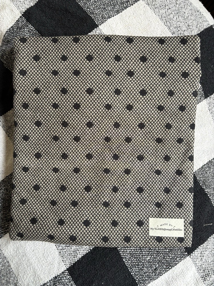 Cross Stitch Needlework Craft Project Bag PATCHWORK Date Night Moda Gold Black