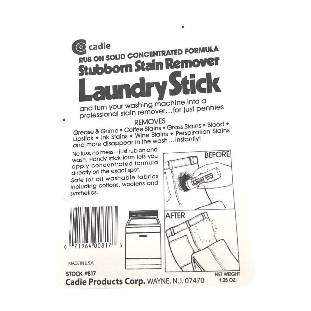 Cadie Stubborn Stain Remover Laundry Stick - 1 Pack!!