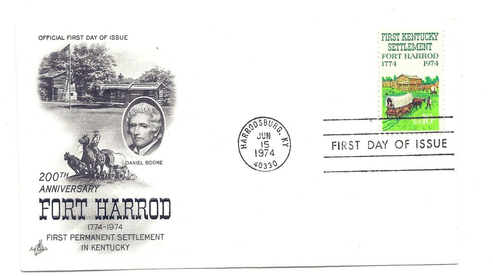 1542 Fort Harrod Artcraft FDC
