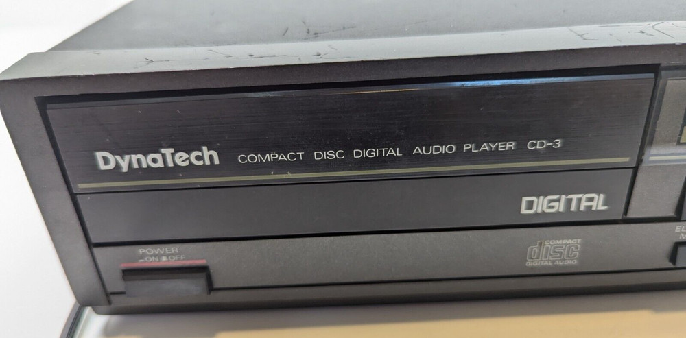 Rare 1986 DynaTech CD-3 Compact Disc Digital Audio CD Player Japan (Working)