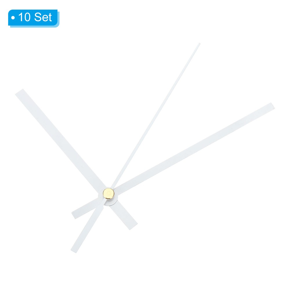 10 Sets Clock Hands Kit Clock Mechanism Movement Aluminum Wall Clock