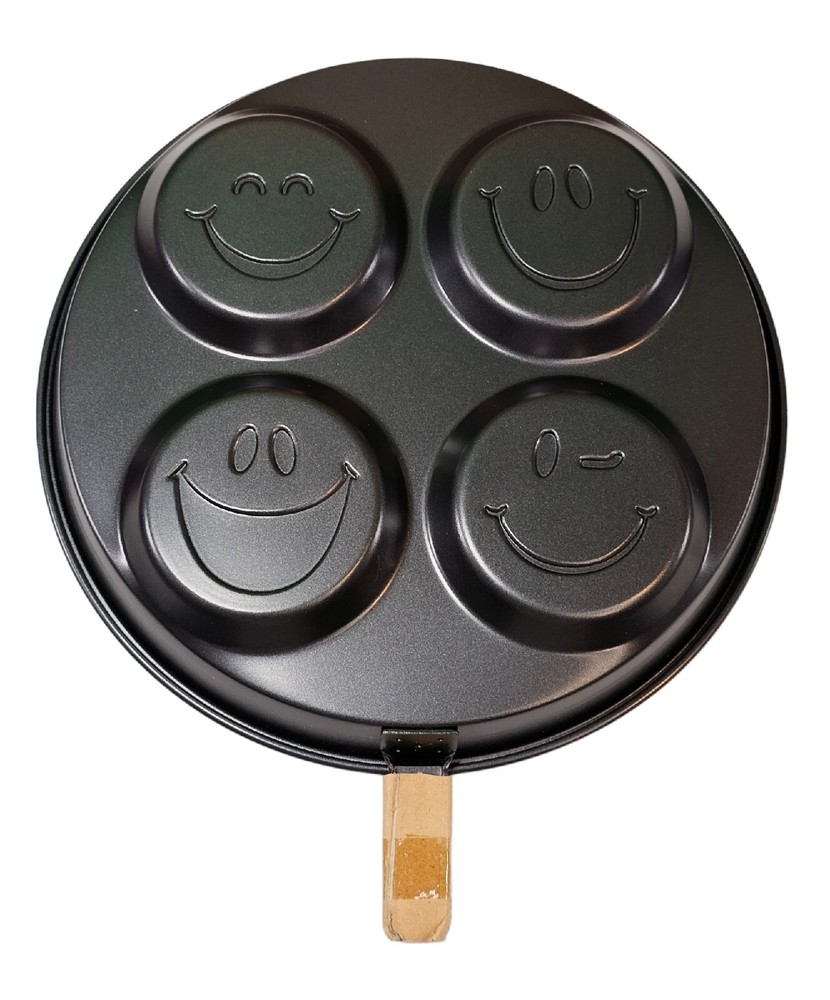 Avon 2010 Smiley Faces Silver Dollar Pancake Griddle 10" Brand New