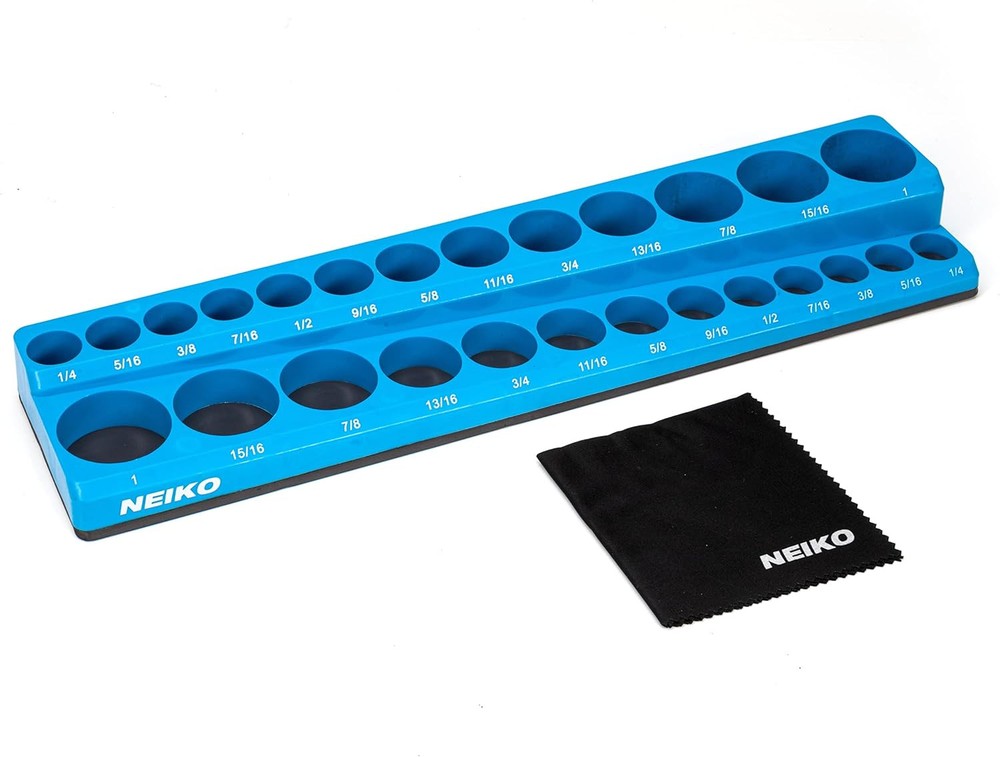 NEIKO 03972A Magnetic Socket 26 Hole Organizer, 1/4 - 1"
