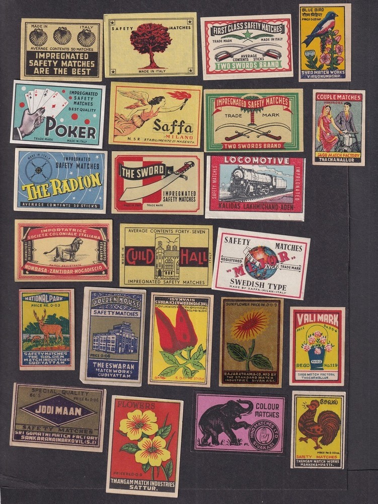 Matchbox labels collection (50)