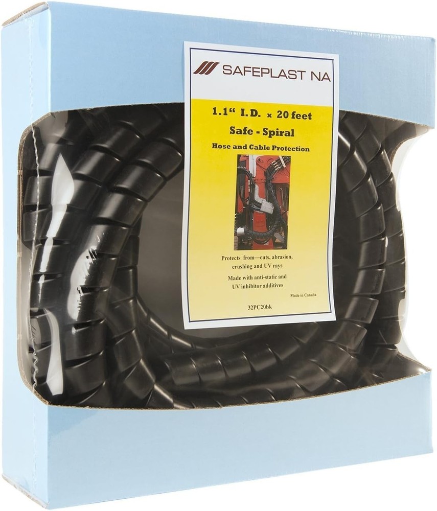 Black HD-PE Spiral Wrap for Hydraulic & Pneumatic Hoses