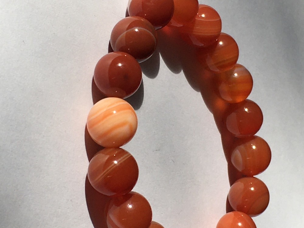 carnelian bracelet 10mm