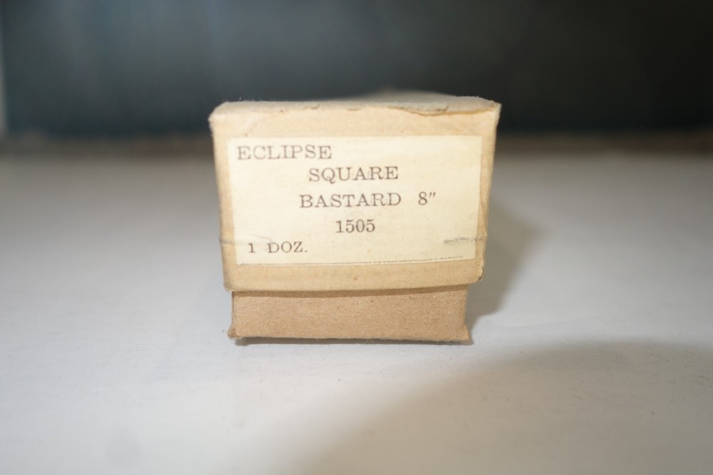 Vintage Eclipse 1505 Square Bastard Hand File 8"