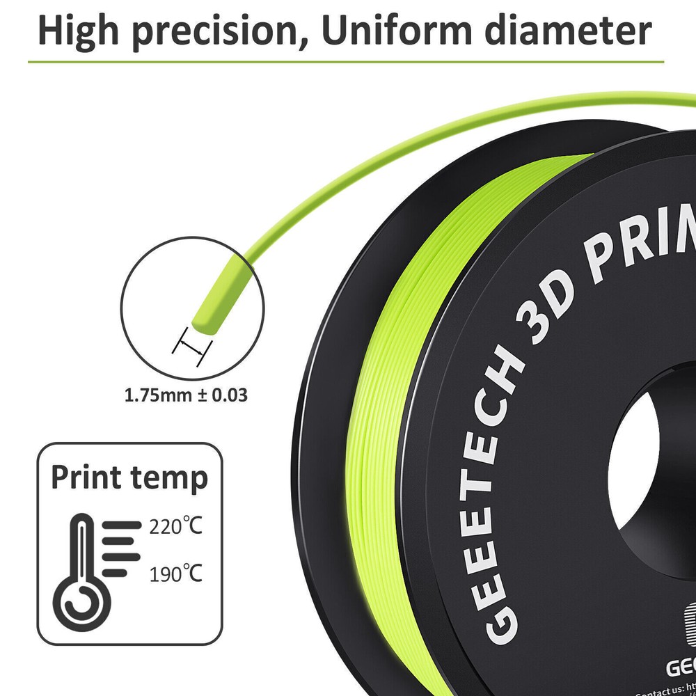 Geeetech 3D Printer 1KG PLA Filaments 1.75mm Regular PLA Precision Consumables