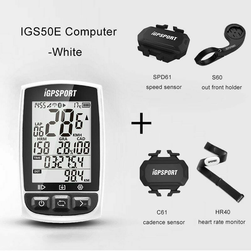 IGPSPORT ANT+GPS Cycle IGS50E Wireless Computer with Optional Accessaries HEART