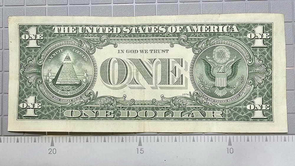 $1 US dollar Barr Alignment Error Chicago Mint