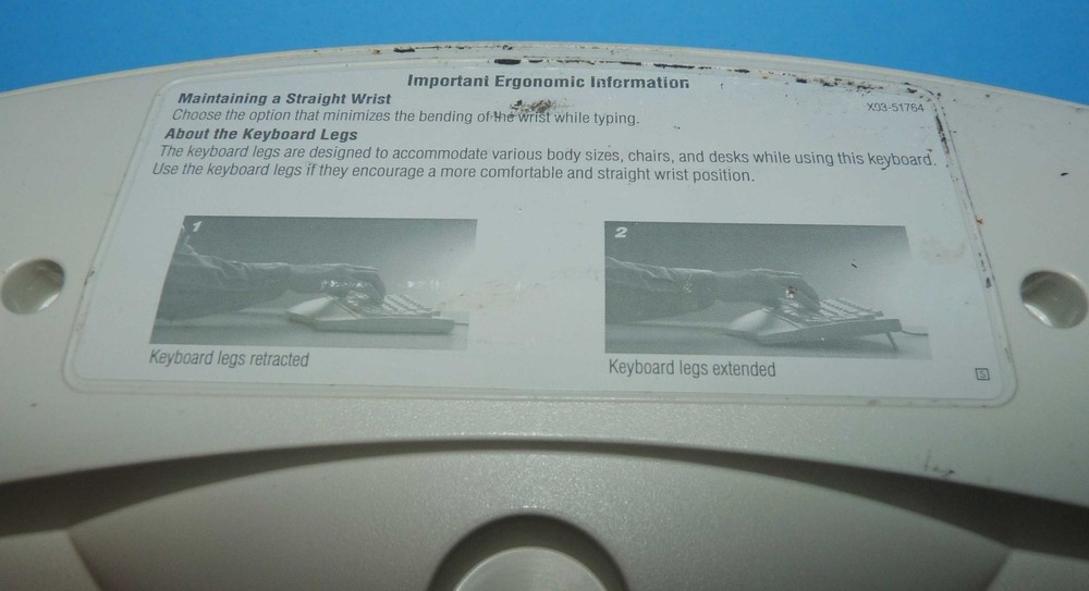 Microsoft Natural Keyboard Elite PS/2 E06401COMB X03-51763