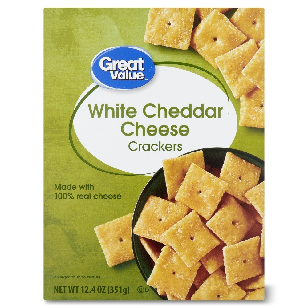 White Cheddar Cheese Crackers 12.4 oz Two Pack Snack Boxes